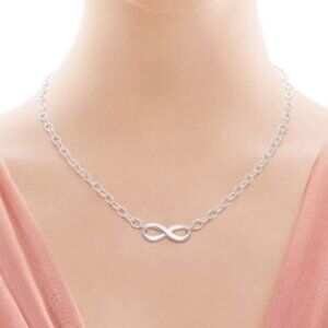 Tiffany Infinity Silver Necklace w/ Chunky Chain NWT (EXCLUSIVE!)